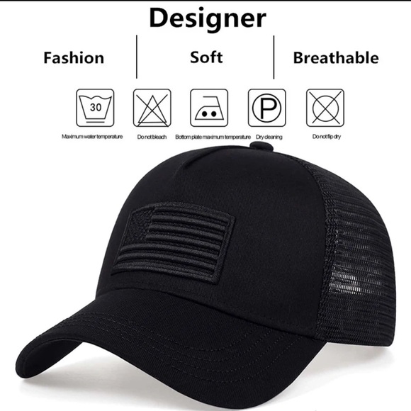 American Flag Net Cap - Picture 2 of 4